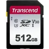 Image de Transcend 300S - Carte mÃ©moire flash - 512 Go - Video Class V30 / UHS-I U3 / Class10 - SDXC UHS-I