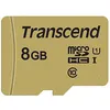 Image de Transcend 500S - Carte mÃ©moire flash (adaptateur microSDHC - SD inclus(e)) - 8 Go - Video Class V30 / UHS-I U3 / Class10 - micro SDHC
