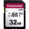 Image de Carte SD 32 GB Transcend TS32GSDC420T TS32GSDC420T v30 Video Speed Class 1 pc(s)