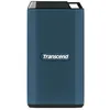Image de Transcend ESD410C - SSD - chiffrÃ© - 4 To - externe (portable) - USB (USB-C connecteur) - AES 256 bits - bleu foncÃ©