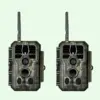 Image de Pack x2 Caméras de Chasse WiFi Bluetooth, 64MP 1296P et Vision Nocturne,0.1S Temps de Déclenchement,No Glow LED Infrarouge et IP66 Étanche|A280W Vert Militaire Mat