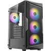 Image de Antec AX27 RGB ELITE - Mid tower jeux - panneau latÃ©ral fenÃªtrÃ© (verre trempÃ©) - pas d'alimentation - USB/Audio/Mic