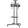 Image de Manhattan Support sur roulettes pour TV/moniteurs, Ã©crans 37" Ã  65", CompatibilitÃ© VESA : de 200x200 Ã  600x400 mm (vÃ©rifiez les dimensions des quatre trous de fixation Ã  l'arriÃ¨re), charge max. 40 kg, noir