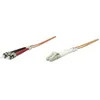 Image de CÃ¢ble de raccordement fibre optique Intellinet 470414 [1x LC mÃ¢le - 1x ST mÃ¢le] 50/125 Âµ Multimode OM2 2 m