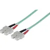 Image de CÃ¢ble de raccordement fibre optique Intellinet 750844 [1x SC mÃ¢le - 1x SC mÃ¢le] 50/125 Âµ Multimode OM3 5 m