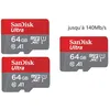 Image de Lot de 5 Carte MÃ©moire Micro SDXC SanDisk Ultra 64Go 64g Vitesse de Lecture Allant jusqu'Ã  140MB/S, Classe 10, U1, A1 TF Carte