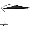 Image de Parasol DÃ©portÃ© Oahu Rond 3m De DiamÃ¨tre Noir