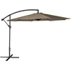 Image de Parasol DÃ©portÃ© Oahu Rond 3m De DiamÃ¨tre Taupe