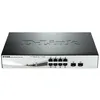 Image de D-Link Web Smart DGS-1210-08P - Commutateur - GÃ©rÃ© - 8 x 10/100/1000 (PoE) + 2 x Gigabit SFP - de bureau, Montable sur rack - PoE (45 W)