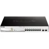 Image de D-Link DGS 1210-10MP - Commutateur - C2+ - intelligent - 8 x 10/100/1000 (PoE+) + 2 x Gigabit SFP - de bureau, Montable sur rack - PoE+ (130 W)