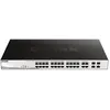 Image de D-Link DGS 1210-28MP - Commutateur - intelligent - 24 x 10/100/1000 (PoE+) + 4 x combo Gigabit - de bureau, Montable sur rack - PoE+ (370 W)