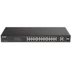 Image de D-Link DGS 1100-26MPV2 - Commutateur - intelligent - 24 x 10/100/1000 (PoE) + 2 x SFP Gigabit combinÃ© - de bureau, Montable sur rack - PoE (370 W)