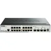 Image de D-Link DGS 1510-20 - Commutateur - C3 - intelligent - 16 x 10/100/1000 + 2 x Gigabit SFP + 2 x 10 Gigabit SFP+ - de bureau, Montable sur rack