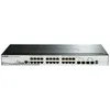 Image de D-Link DGS 1510-28P - Commutateur - C3 - intelligent - 24 x 10/100/1000 (PoE+) + 2 x Gigabit SFP + 2 x 10 Gigabit SFP+ - de bureau, Montable sur rack - PoE+ (193 W)