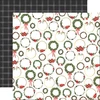 Image de Happy Christmas Papier imprimé Christmas Wreaths