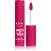 Image de NYX Rouge à lèvres effet velours mat Smooth Whip Professional Makeup, effet lissant, couleur 09 Bday Frosting, 4 ml