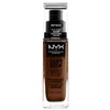 Image de Nyx Professional Makeup - Can't Stop Won't Fond De Teint Liquide Couvrant Tenue 24h Waterproof, Fini Mat Fond De Teint Liquide Longue Tenue - Deep Walnut 30 Ml