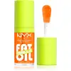 Image de NYX Maquillage professionnel gras Oil Huile à lèvres Chillz effet rafraîchissant couleur orange 4,8 ml