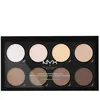 Image de Highlight & Contour Pro - Nyx Professional Makeup - Palette ComposÃ©e De 8 Poudres Faciles Ãestomper, Fini Mat Et IrisÃ©