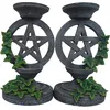 Image de Nemesis Now - Aged Pentagram Candlesticks 13.4cm