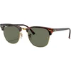 Image de Rayban - Lunettes de soleil lifestyle - Clubmaster Polished Tortoise On Gold G-15 Green - Marron