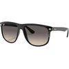 Image de Rayban - Lunettes de soleil lifestyle - Boyfriend Polished Black Grey en Nylon - Noir