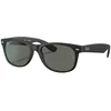 Image de Rayban - Lunettes de soleil - New Wayfarer Matte Rubber Black G-15 Green en Nylon - Noir