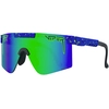 Image de Pit Viper - Lunettes de soleil polarisées - The Leonardo Original Wide HDPV Polarized Blue-Green - Bleu