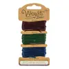 Image de Cordons pour Bracelets Wrapit  Loom - bordeaux / vert foncé / bleu marine