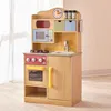 Image de Cuisine enfant Burlywood dinette en bois avec accessoires fille garÃ§on jeux d'imitation Teamson Kids TD-11708A
