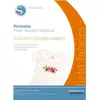 Image de Feuilles transfert à chaud imprimable pour tissus clairs - 5 pcs