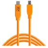 Image de TETHER TOOLS USB-C vers USB 2.0 Micro-B 5 broches 4,60m orange