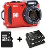 Image de Kodak PIXPRO WPZ2 1/2.3" Appareil-photo compact 16,76 MP BSI CMOS 4608 x 3456 Rouge