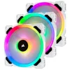 Image de CORSAIR LL Series LL120 RGB Dual Light Loop - Ventilateur chÃ¢ssis - 120 mm - blanc, bleu, jaune, rouge, vert, orange, violet (pack de 3)
