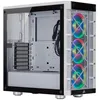 Image de CORSAIR iCUE 465X RGB - Tour - ATX - panneau latÃ©ral fenÃªtrÃ© (verre trempÃ©) - pas d'alimentation (ATX) - blanc - USB/Audio