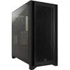 Image de CORSAIR 4000D AIRFLOW - Tour - ATX - panneau latÃ©ral fenÃªtrÃ© (verre trempÃ©) - pas d'alimentation (ATX) - noir - USB/Audio