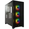 Image de Boitier PC Moyen Tour ATX Corsair iCue 4000X RGB avec panneaux vitrÃ©s - Noir