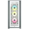 Image de CORSAIR iCUE 5000X RGB - Tour - ATX - panneau latÃ©ral fenÃªtrÃ© (verre trempÃ©) - pas d'alimentation (ATX) - blanc - USB/Audio