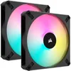Image de CORSAIR iCUE AF140 RGB ELITE - Ventilateur chÃ¢ssis - haute performance - 140 mm - noir (pack de 2)