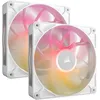 Image de CORSAIR Lot de 2 Ventilateurs de boitier iCue Link RX Max RGB - 14cm (Blanc)
