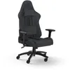Image de Corsair - Chaise Bureau - Fauteuil Gaming - Tc100 Relaxed - Tissu - Ergonomique - Accoudoirs RÃ©glables - Noir/Gris - (Cf-901005