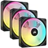Image de Corsair Air CO-9051002-WW systÃ¨me de refroidissement d'ordinateur Boitier PC Ventilateur 12 cm Noir 3 piÃ¨ces