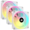 Image de Corsair iCUE LINK QX120 RGB Boitier PC Ventilateur 12 cm Blanc 3 piÃ¨ces