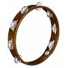 Image de Meinl Ta1aab - Tambourin Bois 1 RangÃ©e De Cymbalettes - African Brown