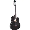 Image de Ortega Rce145bk Guitare De Concert Avec Housse Egalisateur Plus Tuner Ligne Ãtroite Table ÃpicÃ©a Massive Noir
