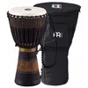 Image de DjembÃ© Meinl 10'' Adj3b-M Earth Brun Et Noir (+ Housse) - Acajou Style Africain