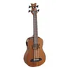 Image de Ortega Lizzy - UkulÃ©lÃ© Basse Fretless Ãlectro-Acoustique Lizard - Naturel SatinÃ© (+Housse)