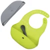 Image de BBLÜV Pöket bavoir avec cuillère gris/citron vert 2 pièces