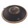 Image de Meinl Sonic Energy Octave Steel Black Floral Tongue Drum, 16 Pouces, D Kurd, 9 Notes