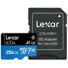 Image de Carte mÃ©moire SD 256 Go Lexar 633x High Performance A1 Video Class V30 UHS-I U3 Class10 SDXC UHS-I avec adaptateur